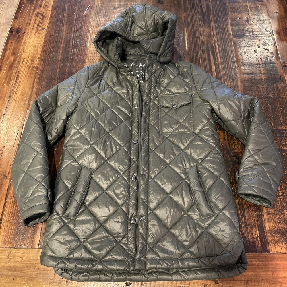 Sam Edelman Greenβ Quilted Vegan Filling Women's Jacket A